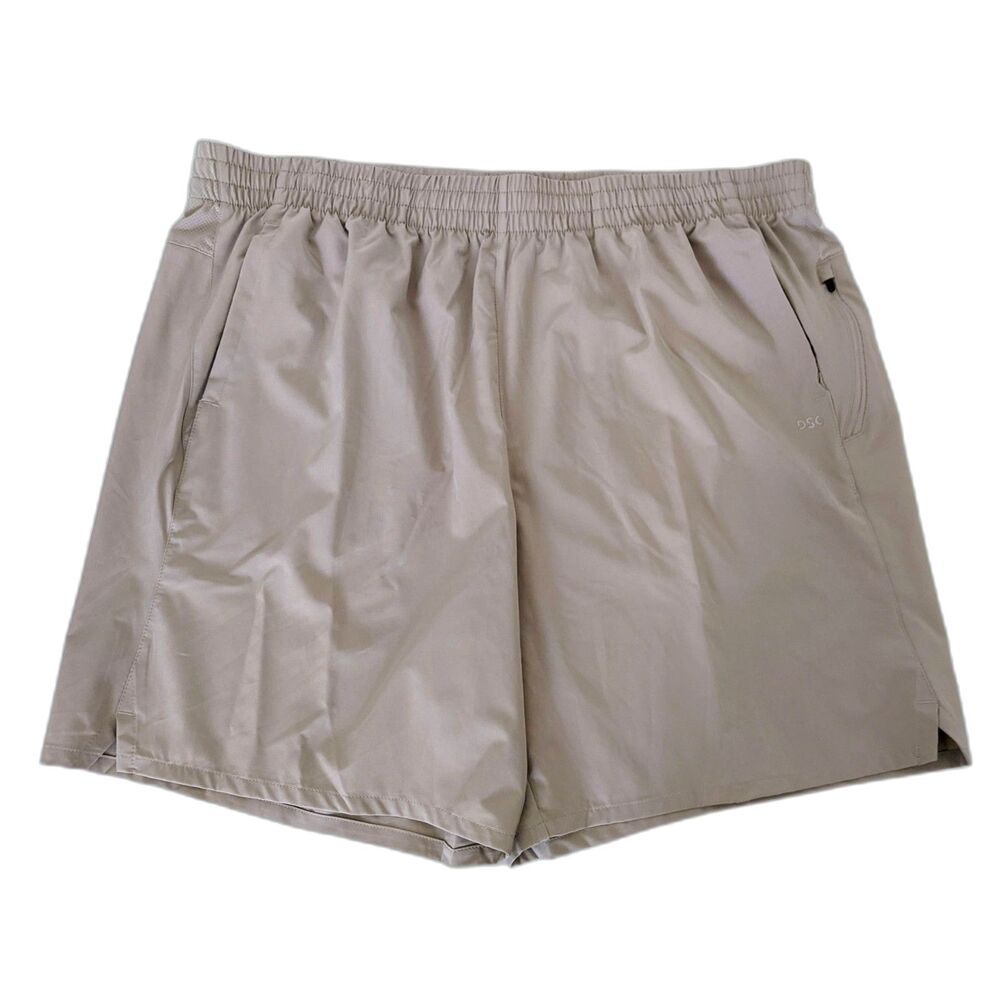 NEW DSG Men's Athletic Tan Beige Woven Shorts 8" Inseam Size 2XL NWT